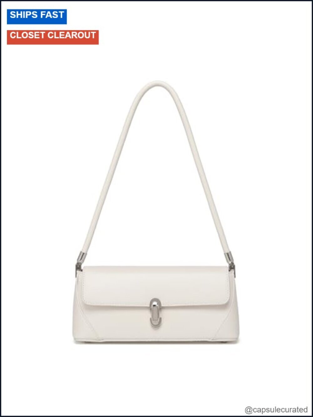 Women's PU Leather Shoulder Bag Lightweight Sling Clasp Closure